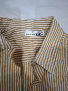 Striped Button-Up Shirt