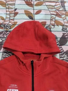 Red Anta Zip-Up Hoodie