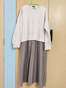 Pleated Midi Dress