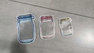 Mason Jar Shaped Reusable Snack Bags