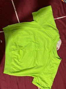 Neon Green Cropped T-Shirt