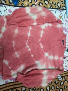 New Tie-Dye Pullover Sweater in XXL size