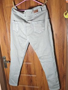 Free delivery - Light Grey Slim Fit Jeans