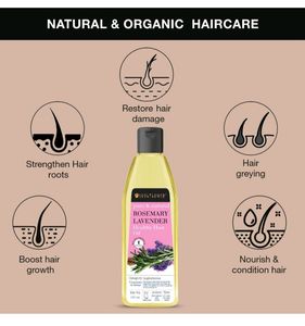 Soulflower Rosemary Lavender Healthly Hair Oil