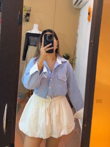 Striped Button-Down Shirt