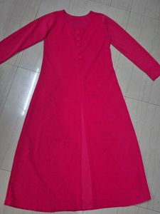 New Festive Vibrant Pink Long Kurta.