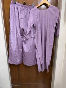 Lavender Kurta Set with Dupatta