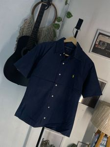 Men's Polo Ralph Lauren Navy Short Sleeve Shirt