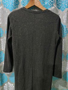 Dark Olive Long Sleeve Tunic/T-shirt Dress