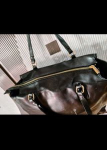 Stylish Black Leather Handbag