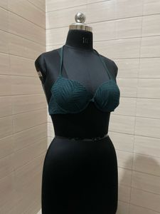H&amp;M Green Bikini Top