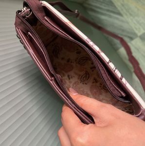 Stylish Sling Bag with Artistic Print
