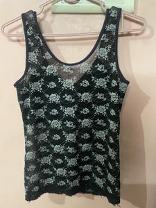 Black Lace Sheer CamiTop