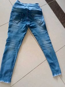 Sparkly High-Waisted Denim Jeans