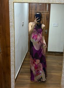 Orchid Printed Embellished Maxi Dress