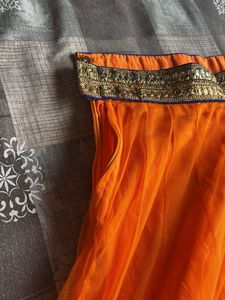 Vibrant Orange Lehenga Choli