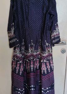 Elegant Dark purple Printed Kurta