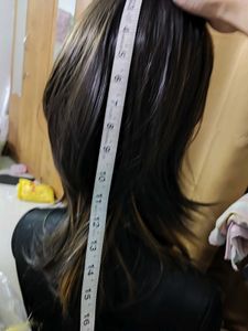 Layered Brown Wig with Bangs