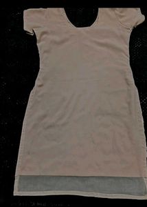 Beige Kurta Set with Sequins
