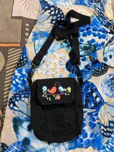 Blue Butterfly Print V-Neck Dress and bag free