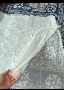 (SALE)White Tassel Dupatta/Scarf