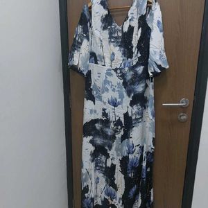 Bohemian Floral Print Maxi Dress