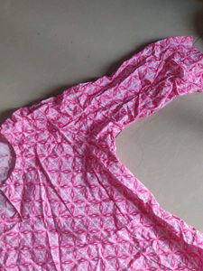 Pink Print Top