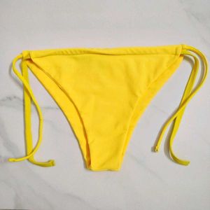 Vibrant Yellow String Bikini Bottoms