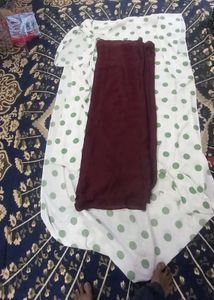 Maroon Silk Blend Saree