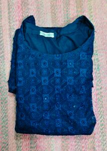 Elegant Blue Sequin Kurta
