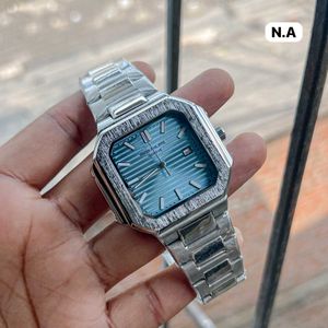 Elegant Patek Philippewristwatch with a sleek rect