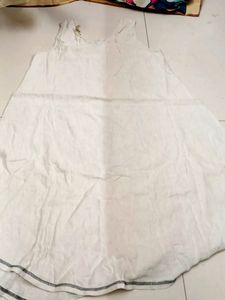 One piece dress, Off White Colour