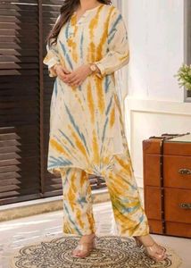 Tie-Dye Kurti Pant Set