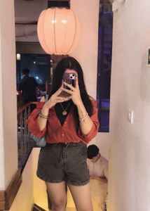 Chic Red Off-Shoulder Top