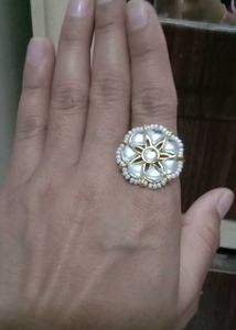 Elegant Kundan Style Statement Ring