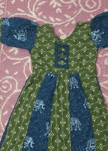 Girls' Cotton Frock combo