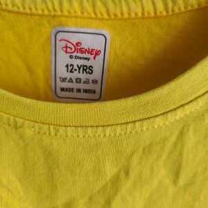 Yellow Minnie Mouse Long Sleeve T-Shirt