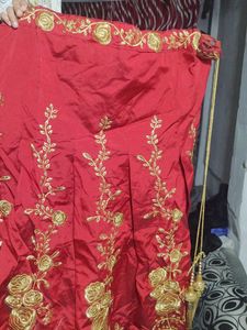 Lahnga choli maroon