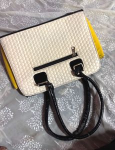 Chic Classic Color Block Handbag