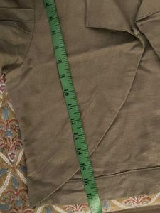 Linen Crop Top Over - Jacket