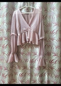 Elegant Lavender Wrap Top ( RESELL)