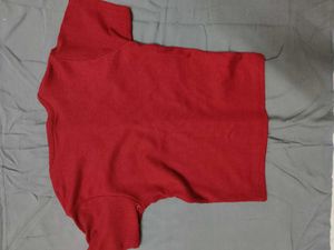 Red V-Neck Tee