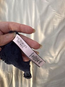 Victoria Secret Navy Lace Thong Panty