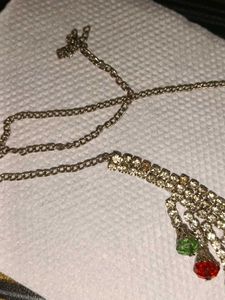 Rhinestone Necklace &amp; Earrings Set