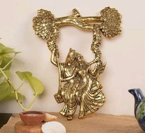 Radha Krishna Tree Jhuka Wall Hanging Decor