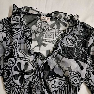 Y2k Vintage Grunge Dark Romance Sheer Top