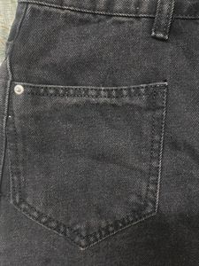 Black Ripped Denim Shorts