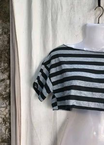 Striped Cropped T-Shirt