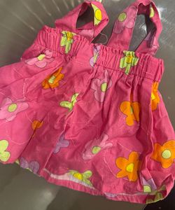 Cute Pink Floral Baby Dress