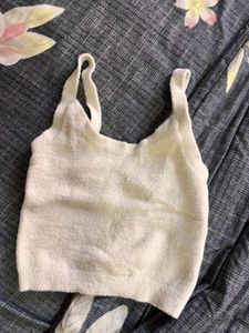Cozy Cream Knit Tank Top